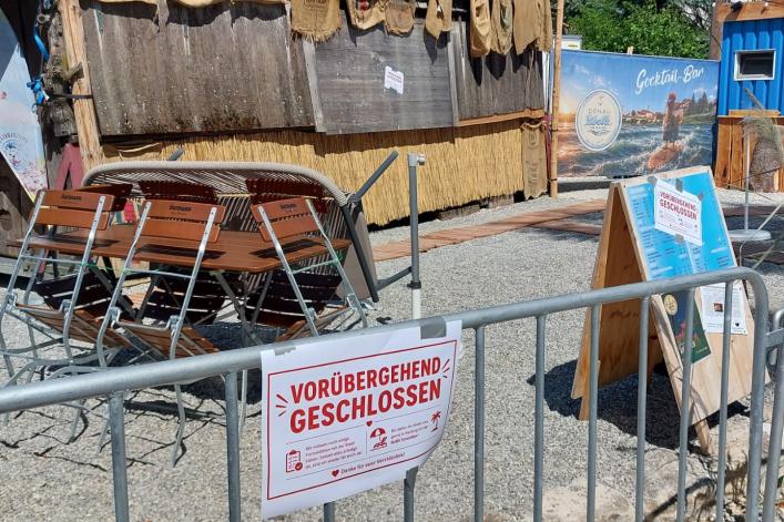 Die Donauwelle muss vorübergehend wieder geschlossen werden.