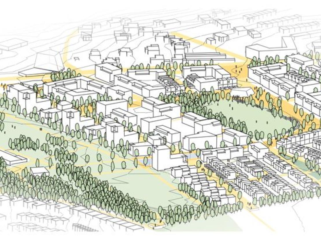 112417 Städtebaulicher Wettbewerb MORPHO-LOGIC Perspektive 2