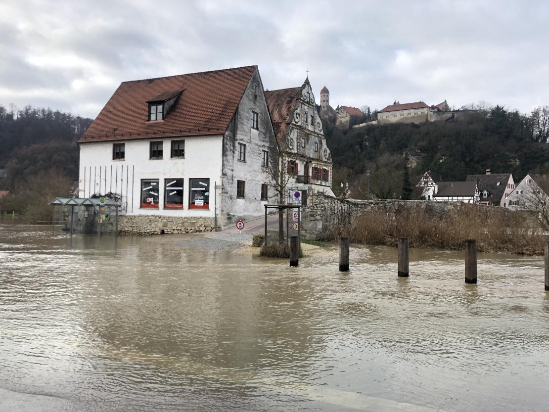 Hochwasser Harburg Grasstraße