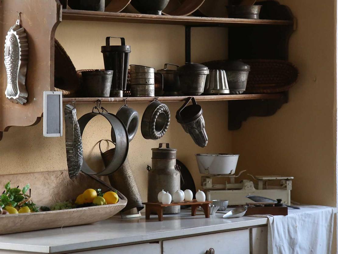 Die Küche von Schloss Baldern.