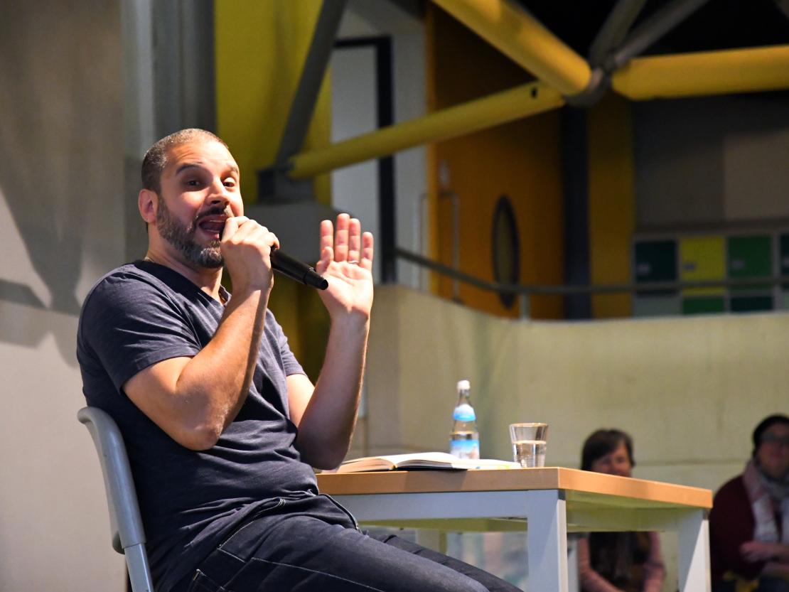 Ben Salomo bei der Vorlesung in Rain