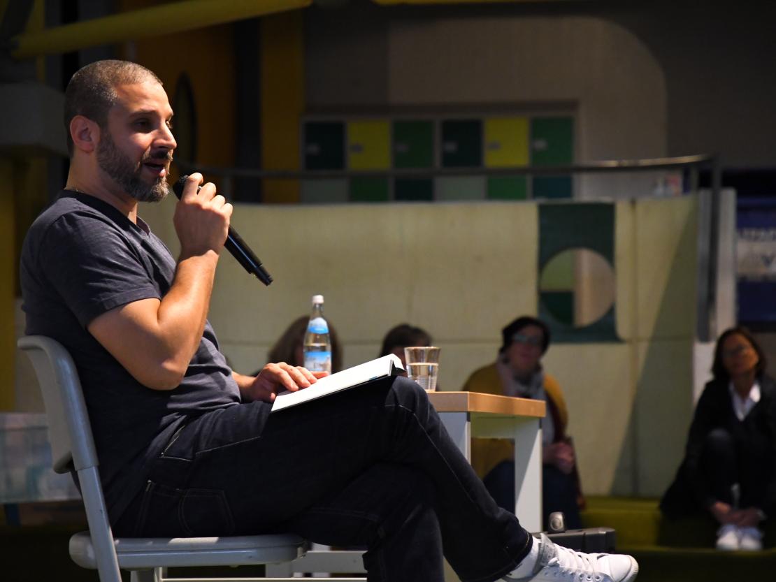 Ben Salomo bei der Vorlesung in Rain