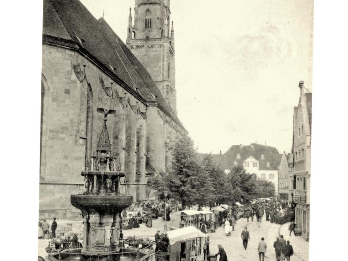 Die Nördlinger Mess um 1907. 