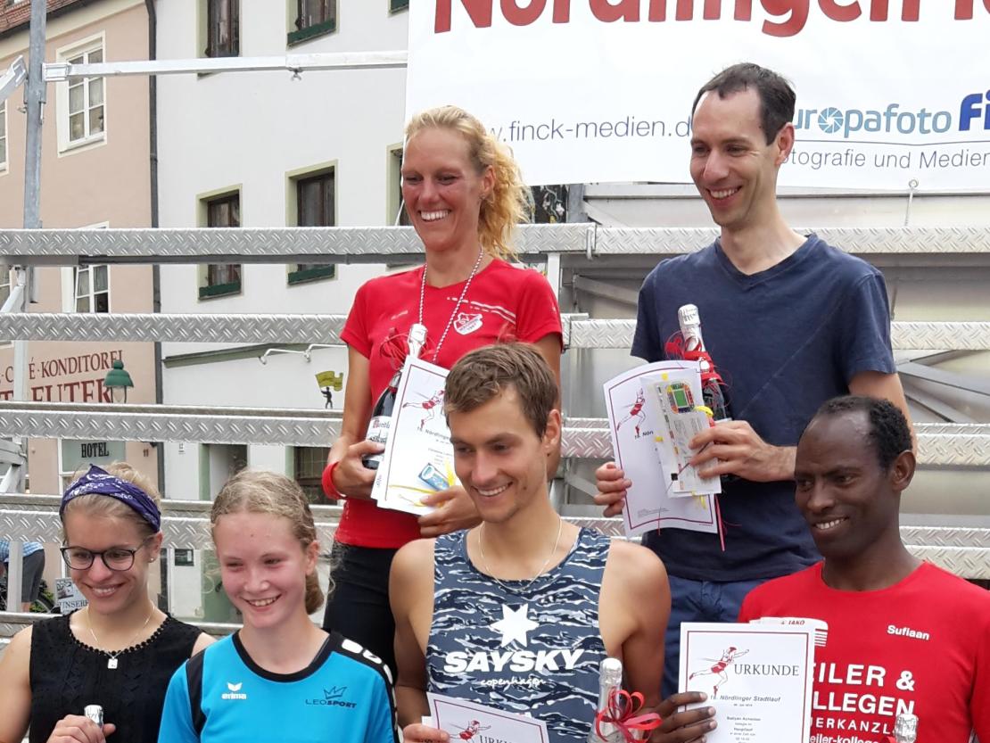 Die Sieger des Hauptlaufes.