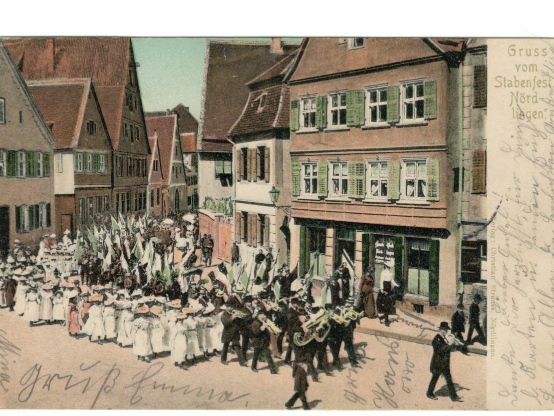 Stabenfest historische Postkarte 
