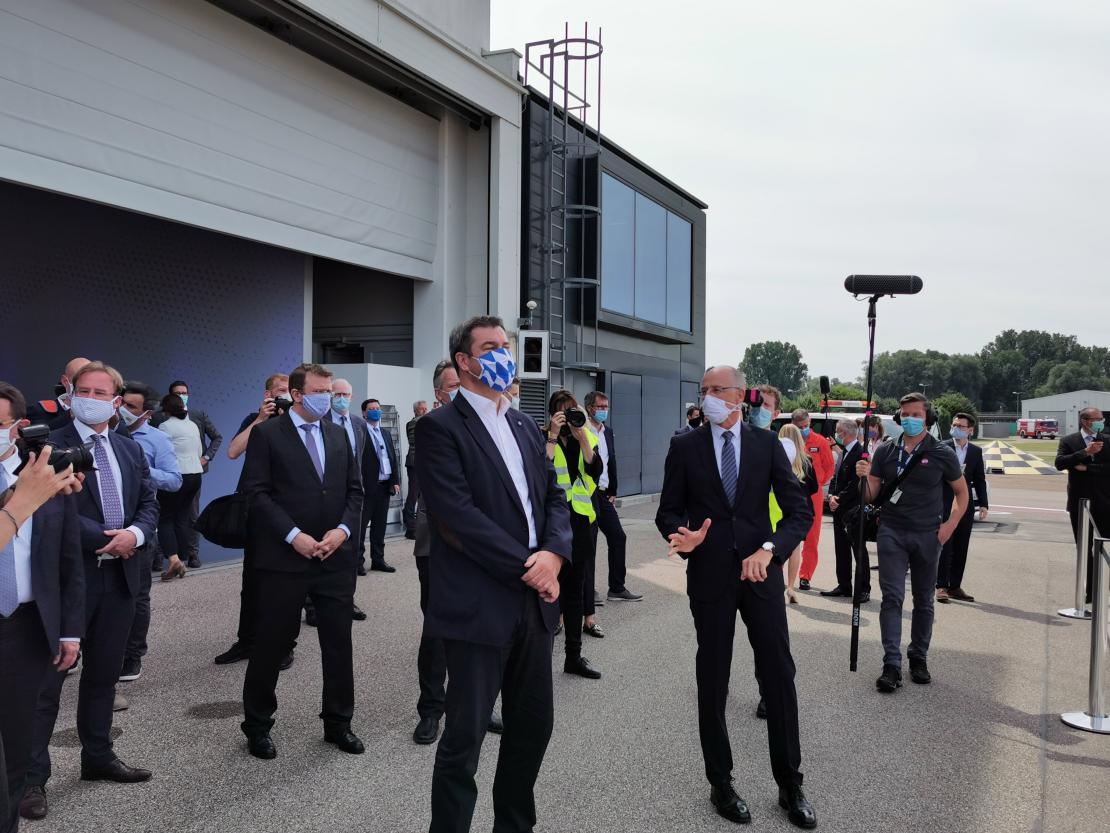 Markus Söder bei Airbus Helicopters