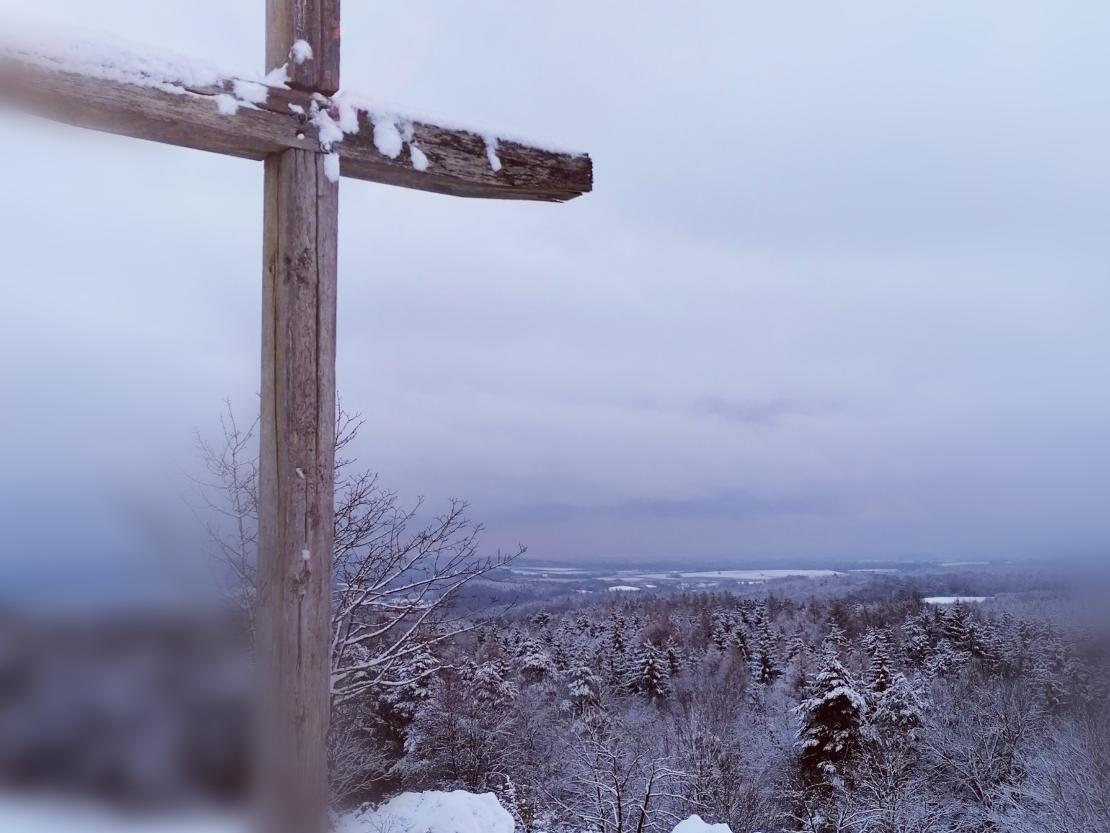Das Bild zeigt eine Winteraufnahme auf dem Bock in Harburg.