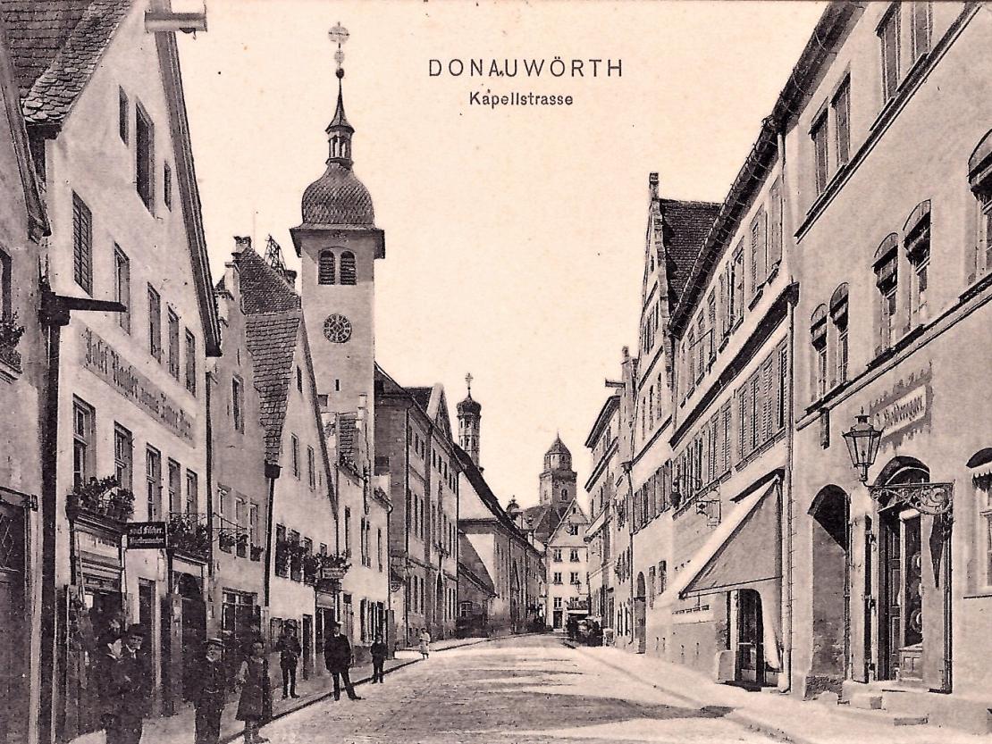 Die Kapellstraße im Jahr 1908.