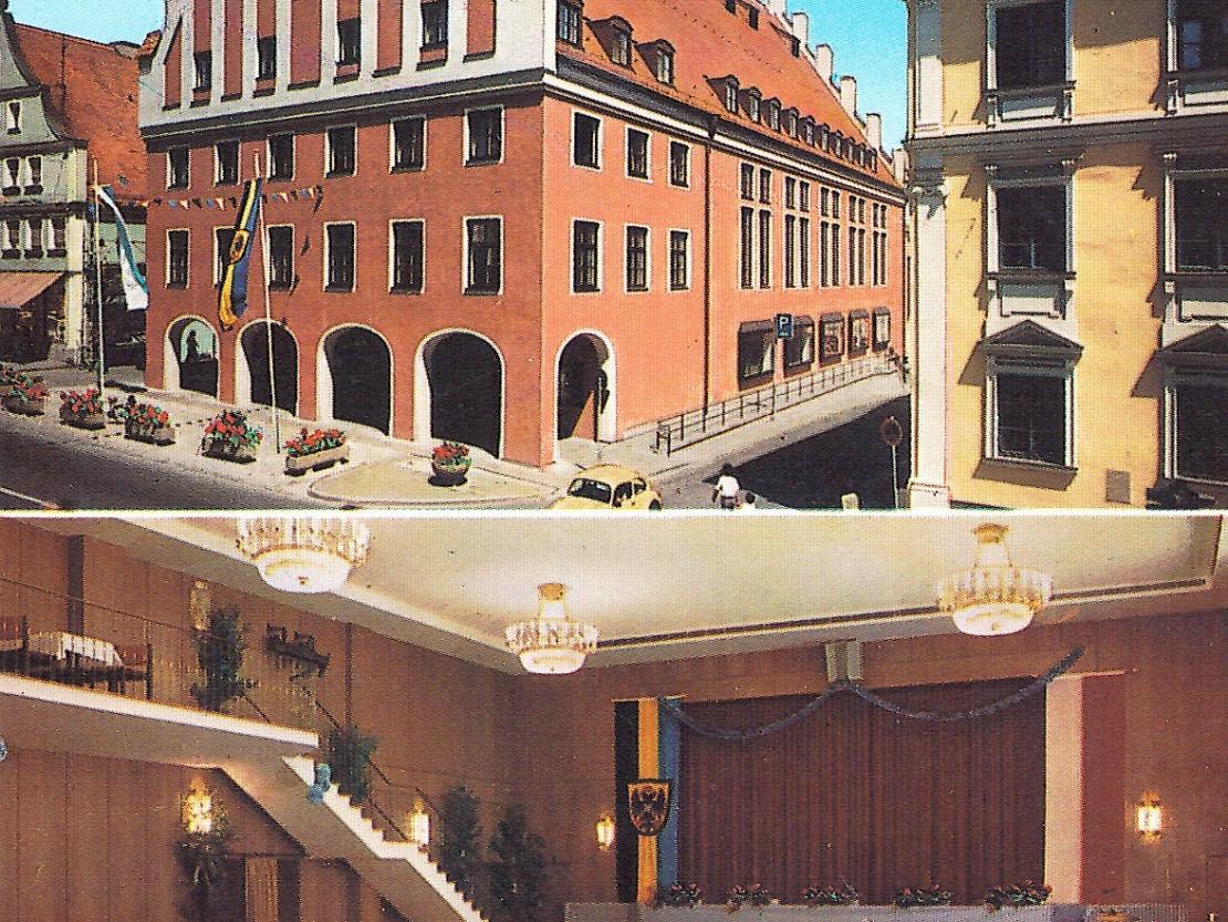 Das Tanzhaus von von außen und innen im Jahr 1975.