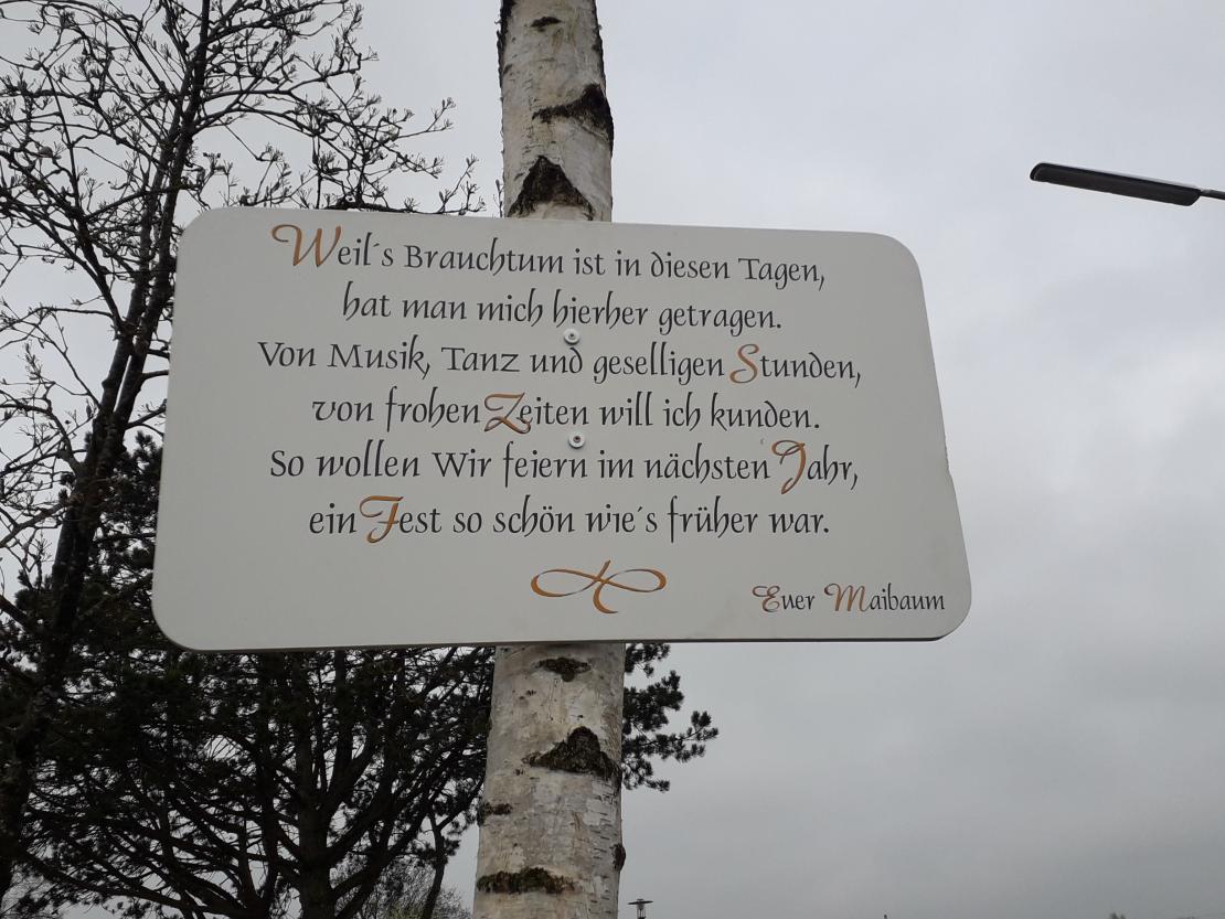 Maibaum-Schild Nordheim 