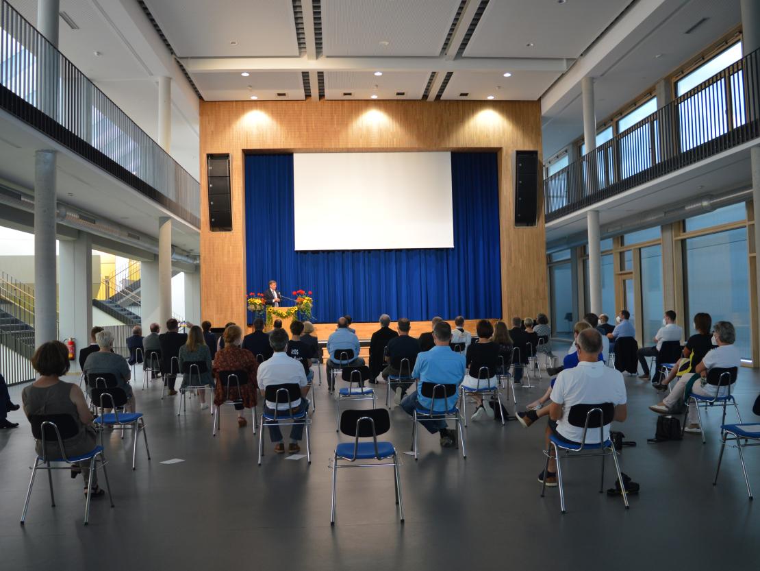 Die neue Aula der RS Wemding.