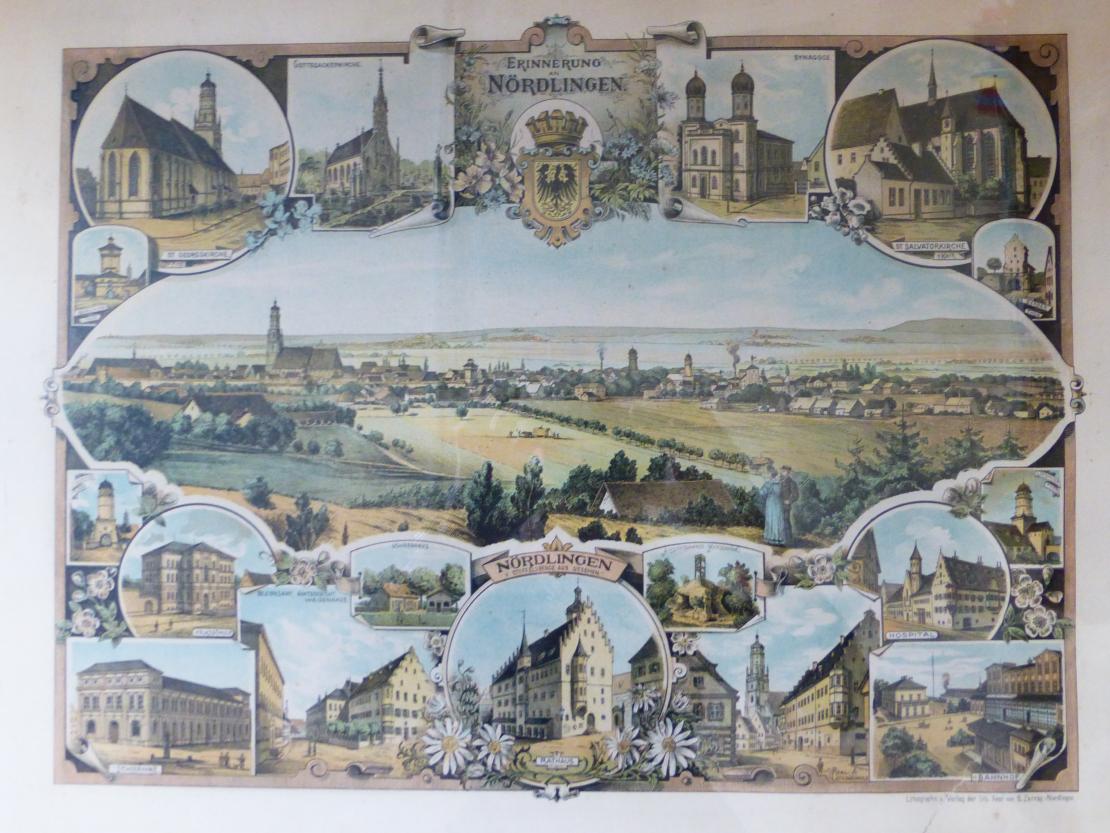 Postkarte Nördlingen 1890 