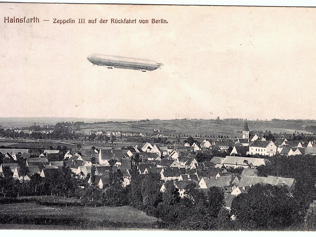 Auf dem Bild zu sehen eine Ansichtskarte aus Hainsfarth.