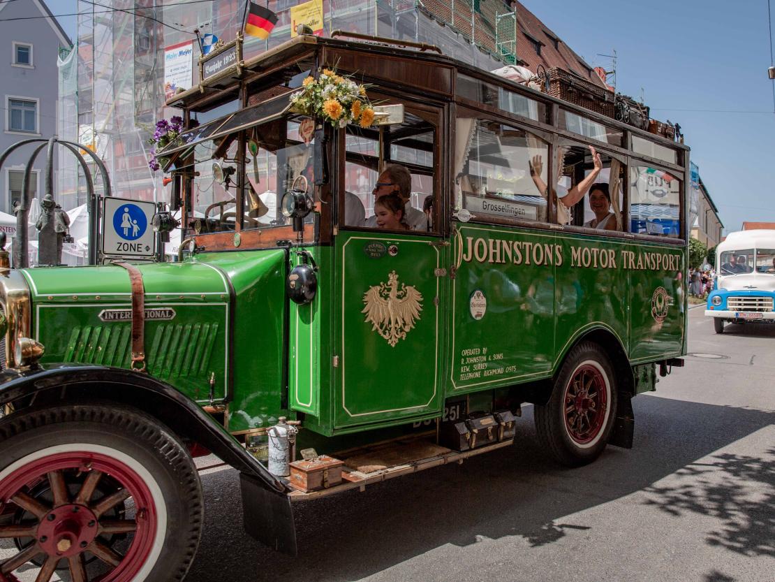 Das Bild zeigt den Nördlinger Messumzug 2022