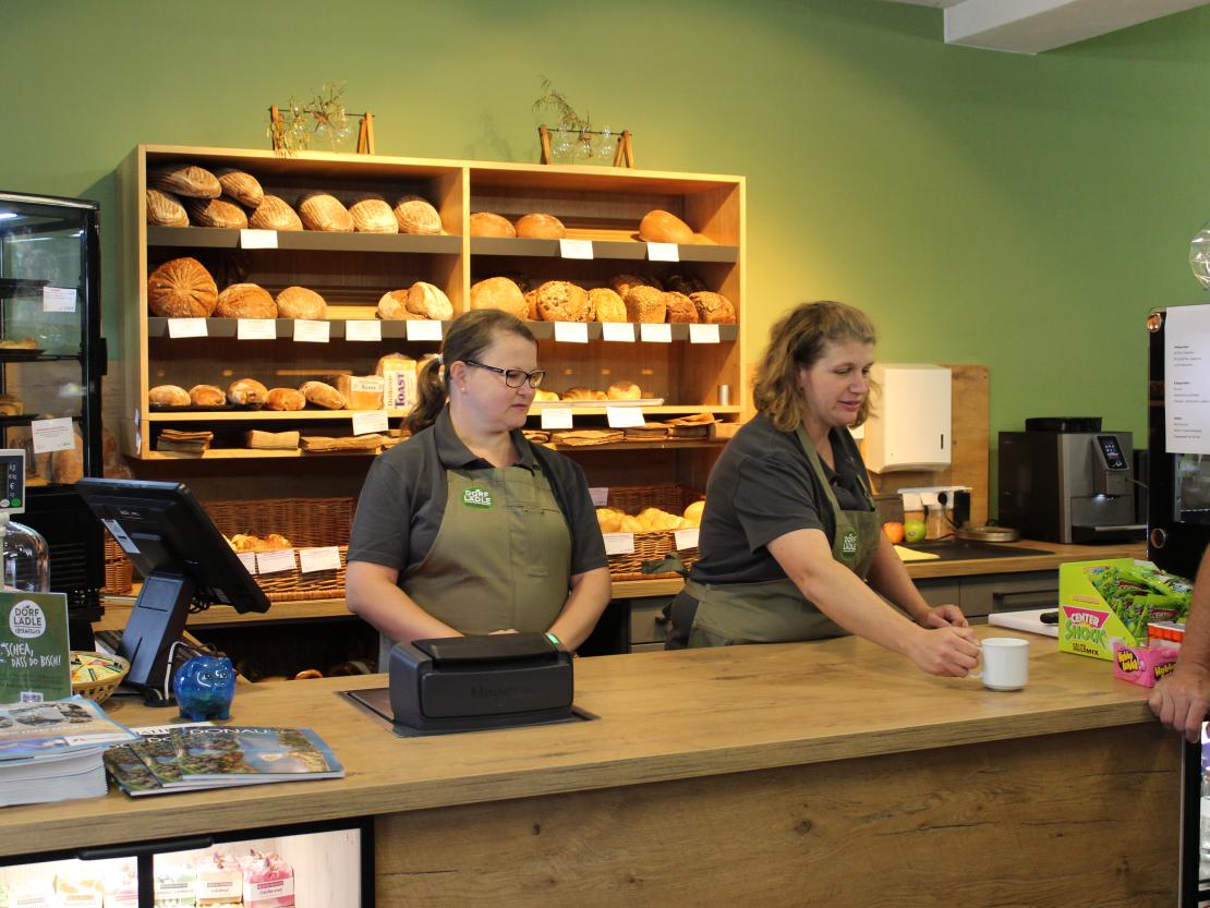 Das Bild zeigt den Dorfladen Ebermergen.