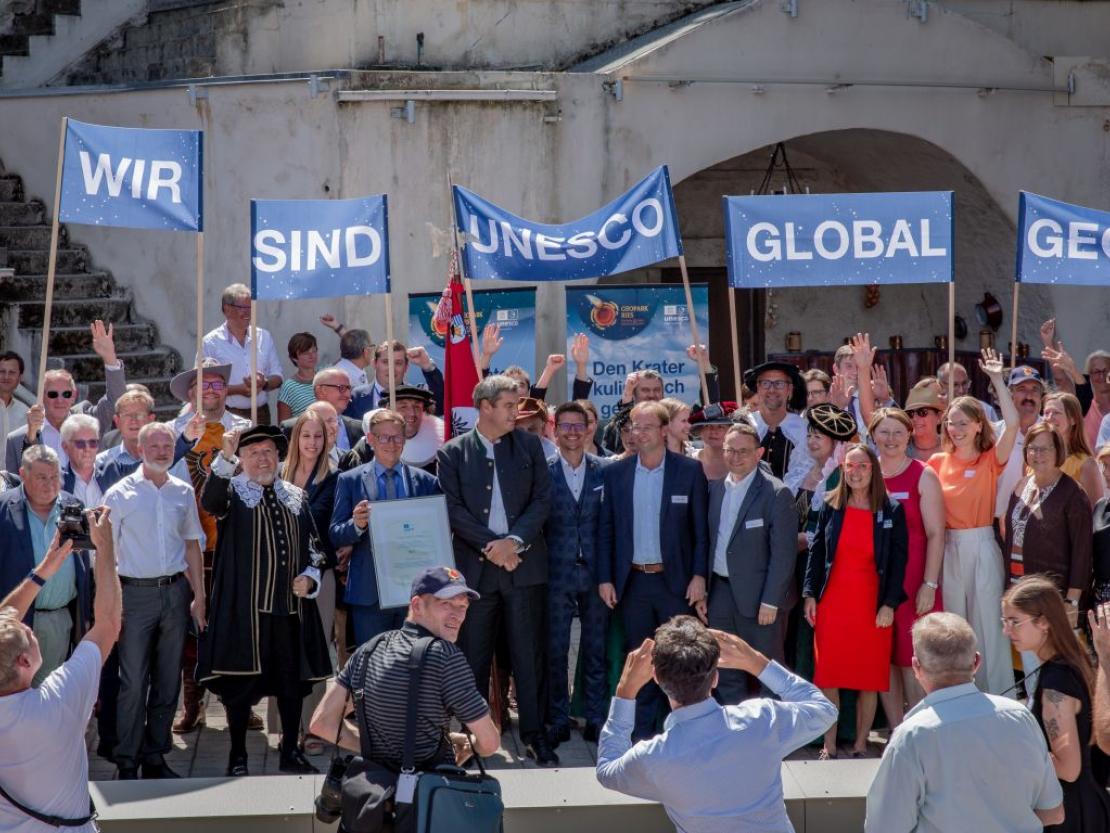 Urkundenverleihung Unesco Global Geopark Ries