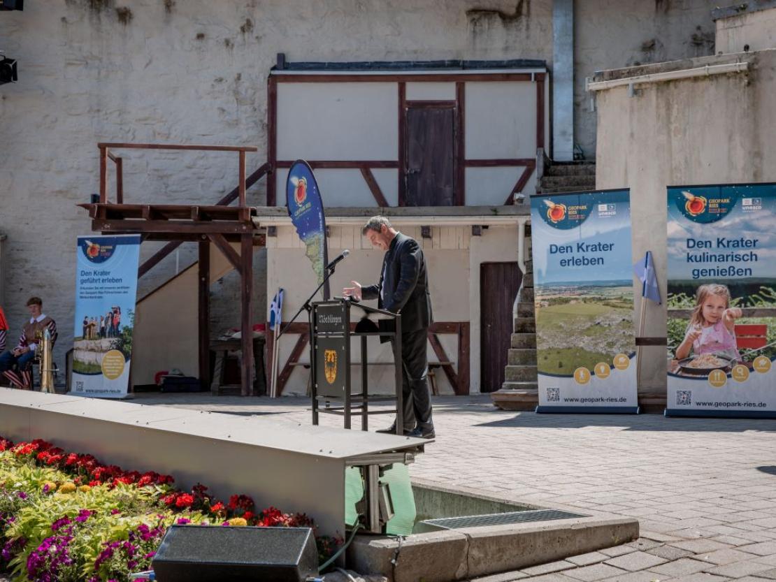 Urkundenverleihung Unesco Global Geopark Ries