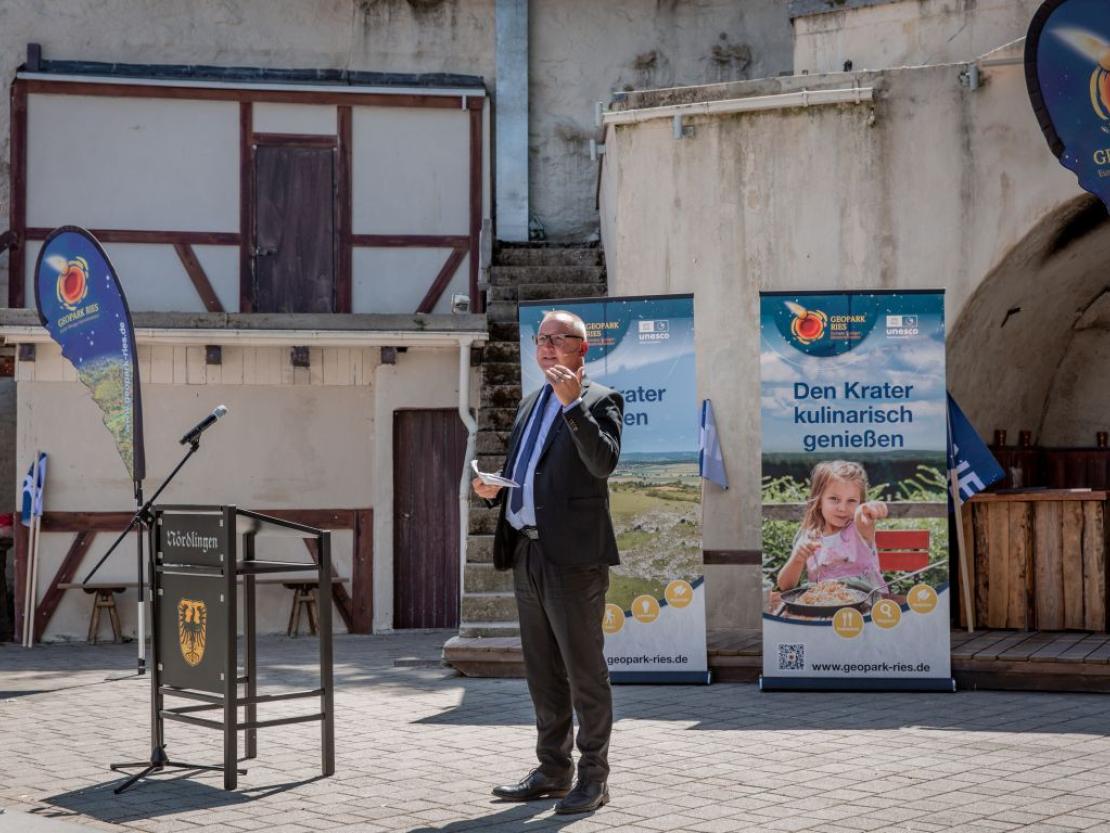 Urkundenverleihung Unesco Global Geopark Ries