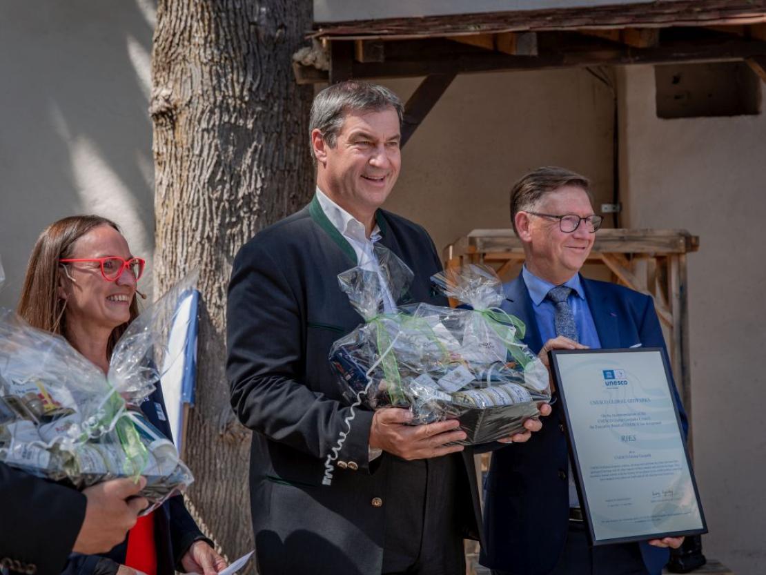 Urkundenverleihung Unesco Global Geopark Ries