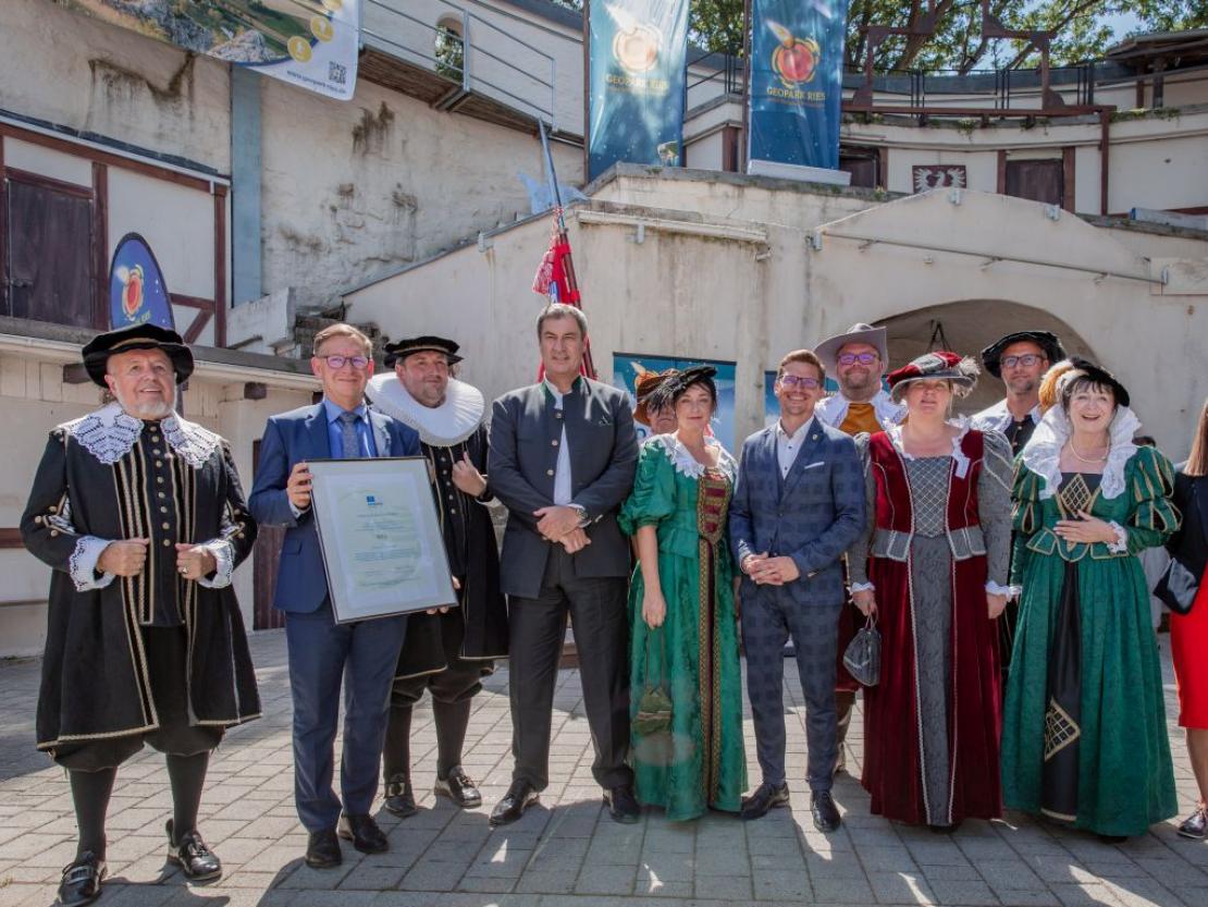 Urkundenverleihung Unesco Global Geopark Ries