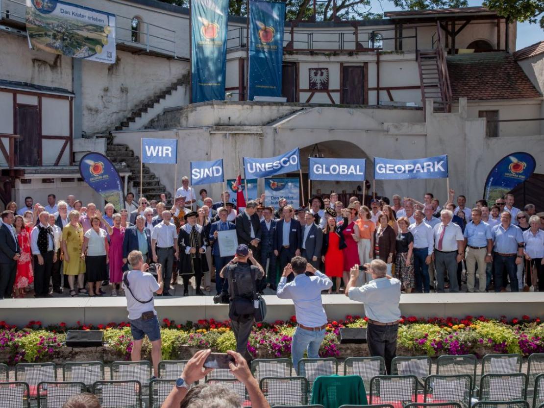 Urkundenverleihung Unesco Global Geopark Ries
