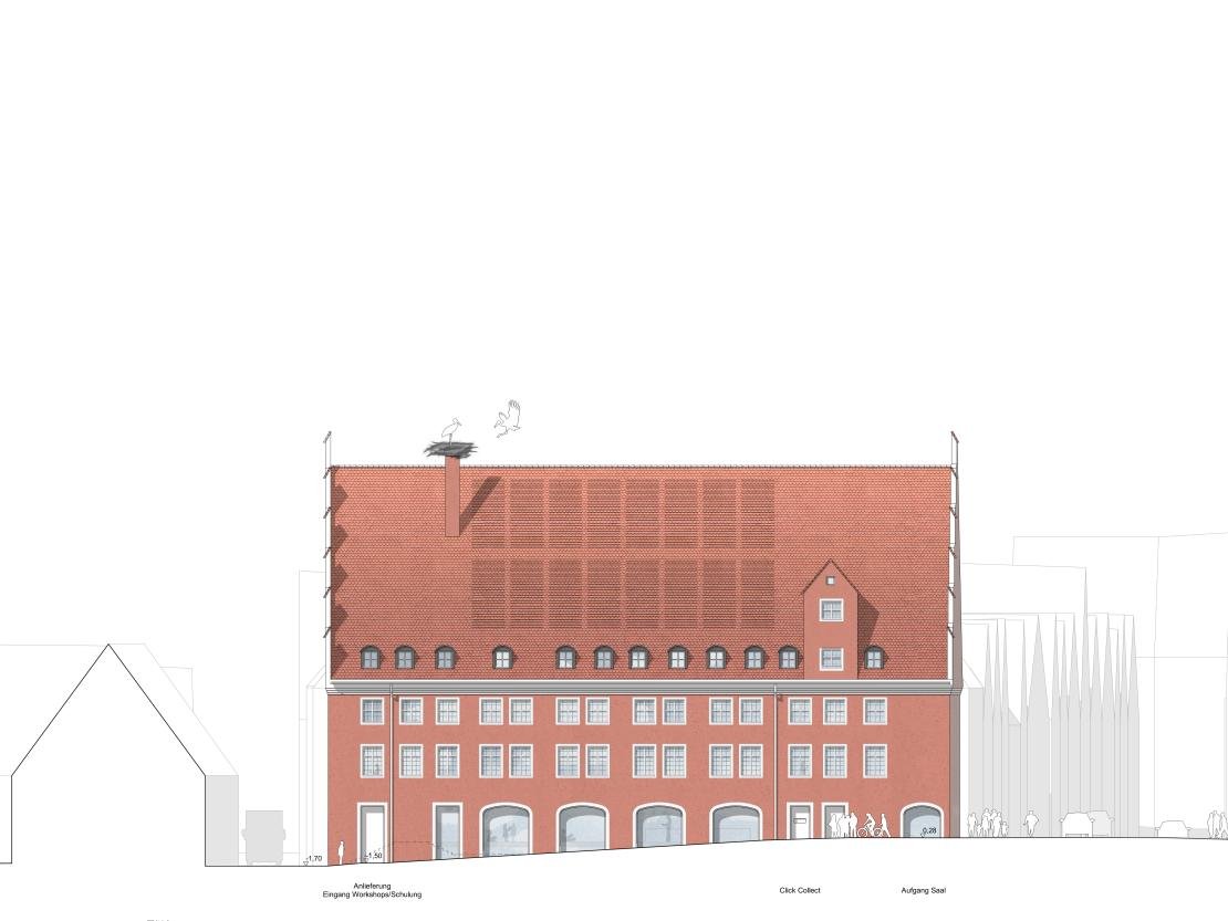 Ansicht Nord Tanzhaus