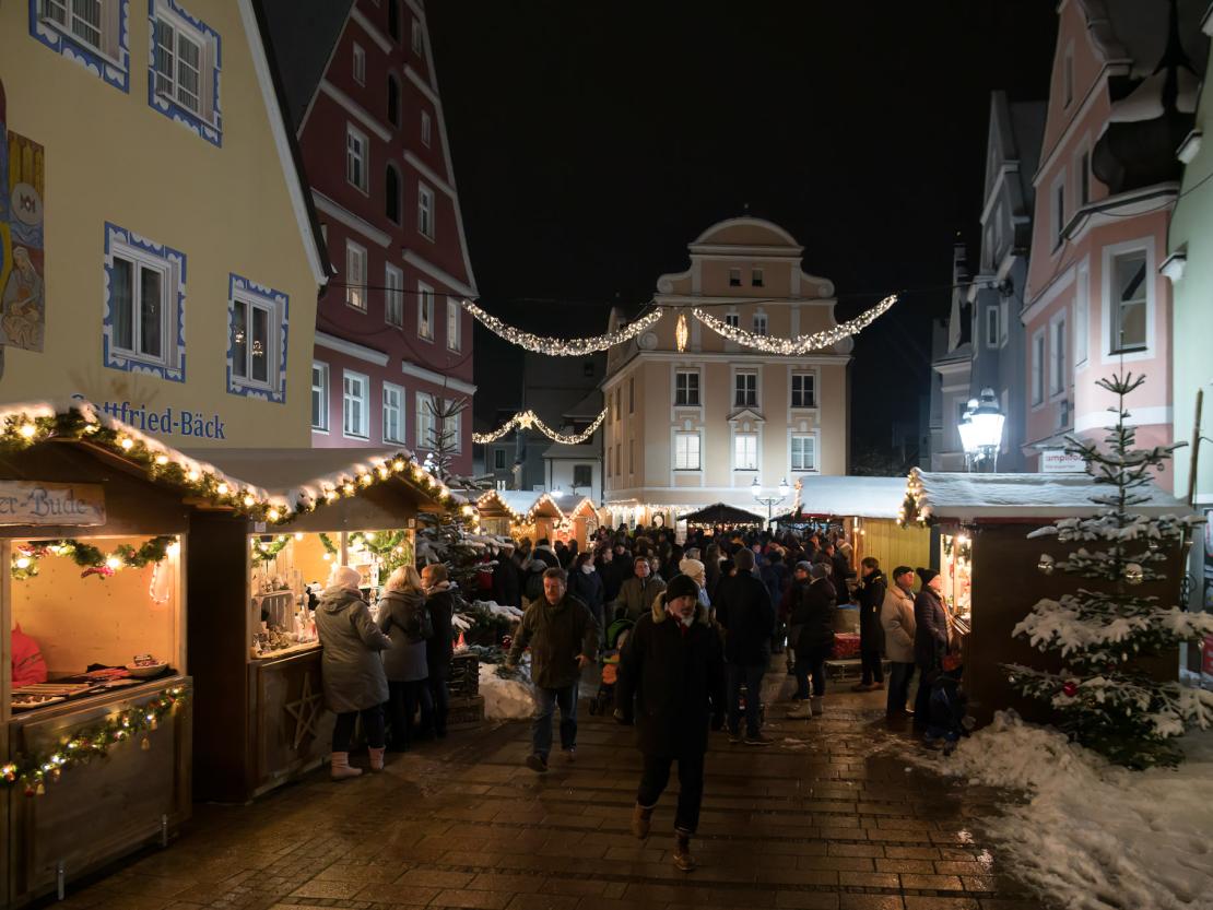 Weihnachtsmarkt in Donauwörth 2022.