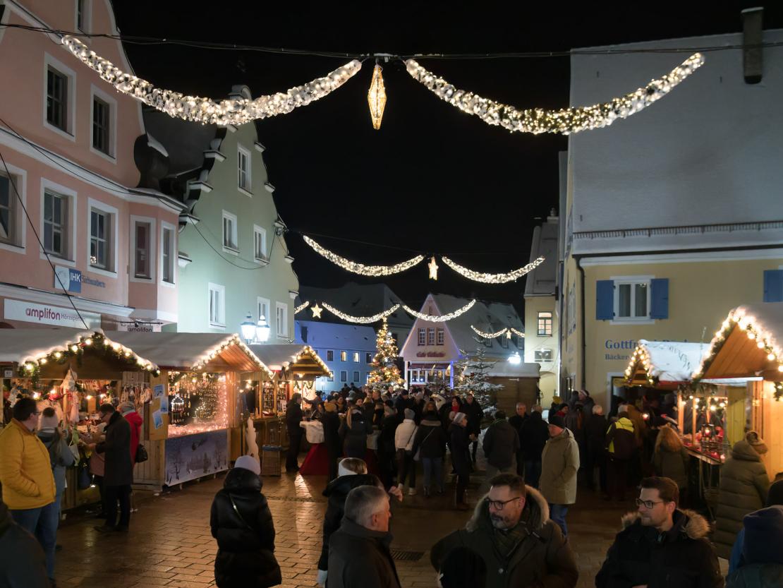 Weihnachtsmarkt in Donauwörth 2022.