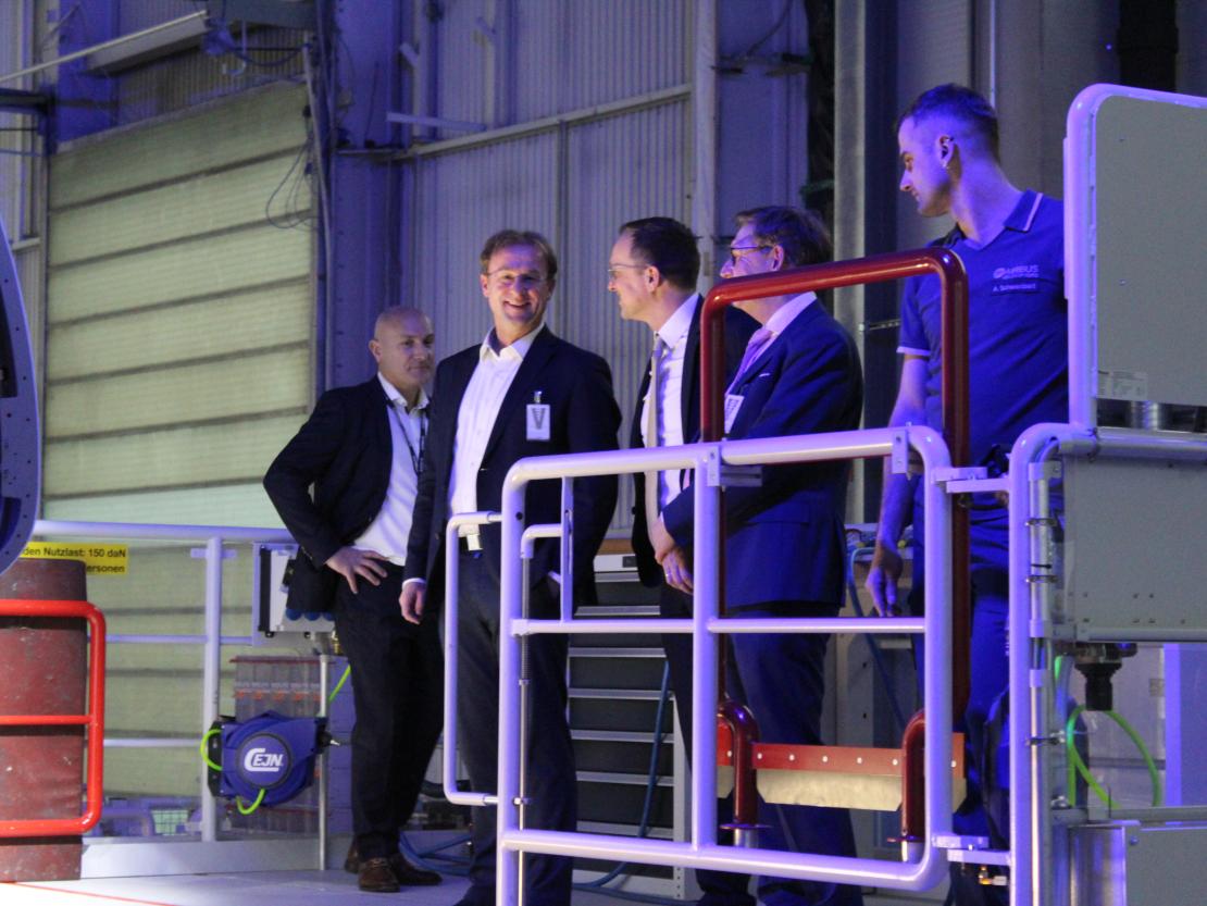 Einweihung Fertigungshalle Airbus 