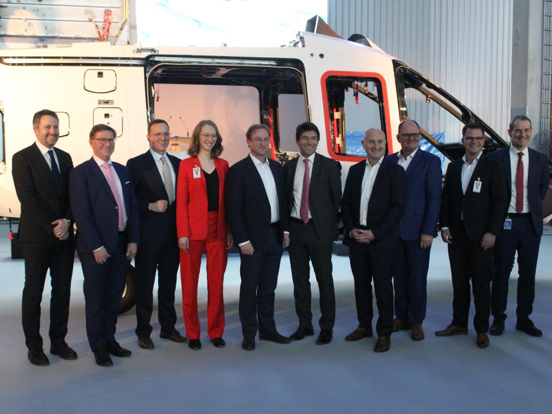 Einweihung Fertigungshalle Airbus 