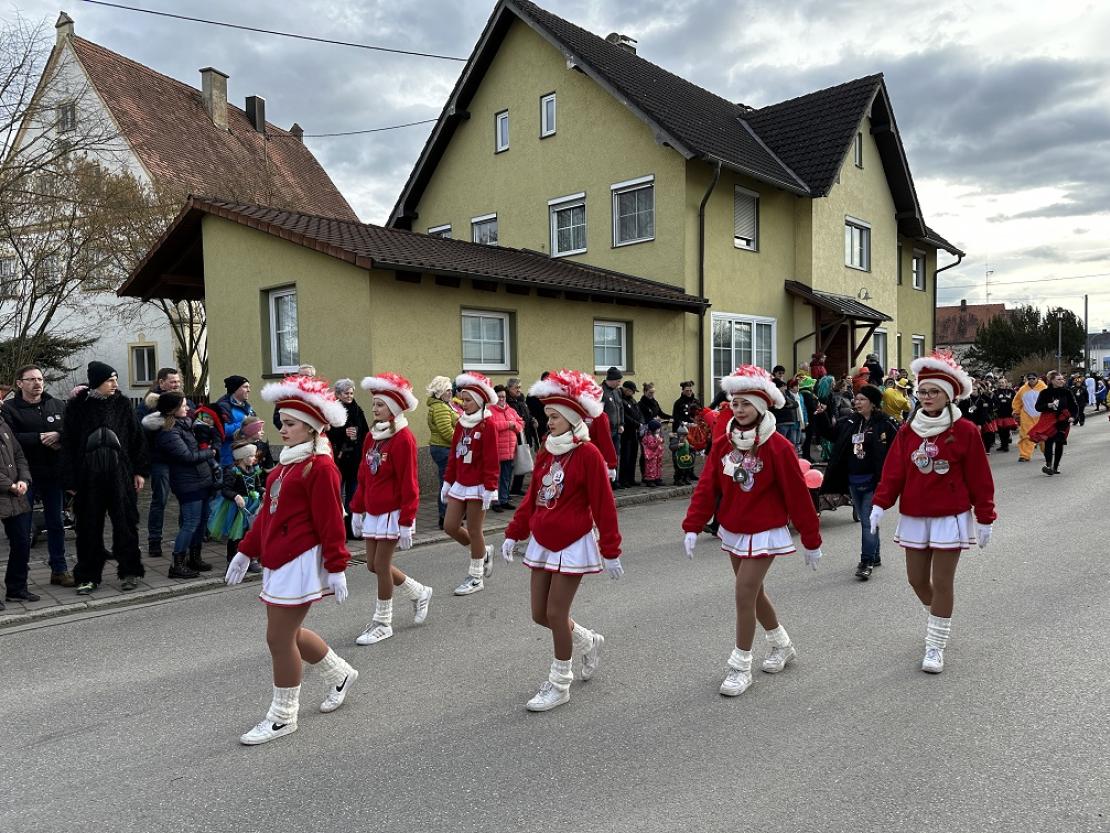 Das Bild zeigt den Genderkinger Faschingsumzug 2023.