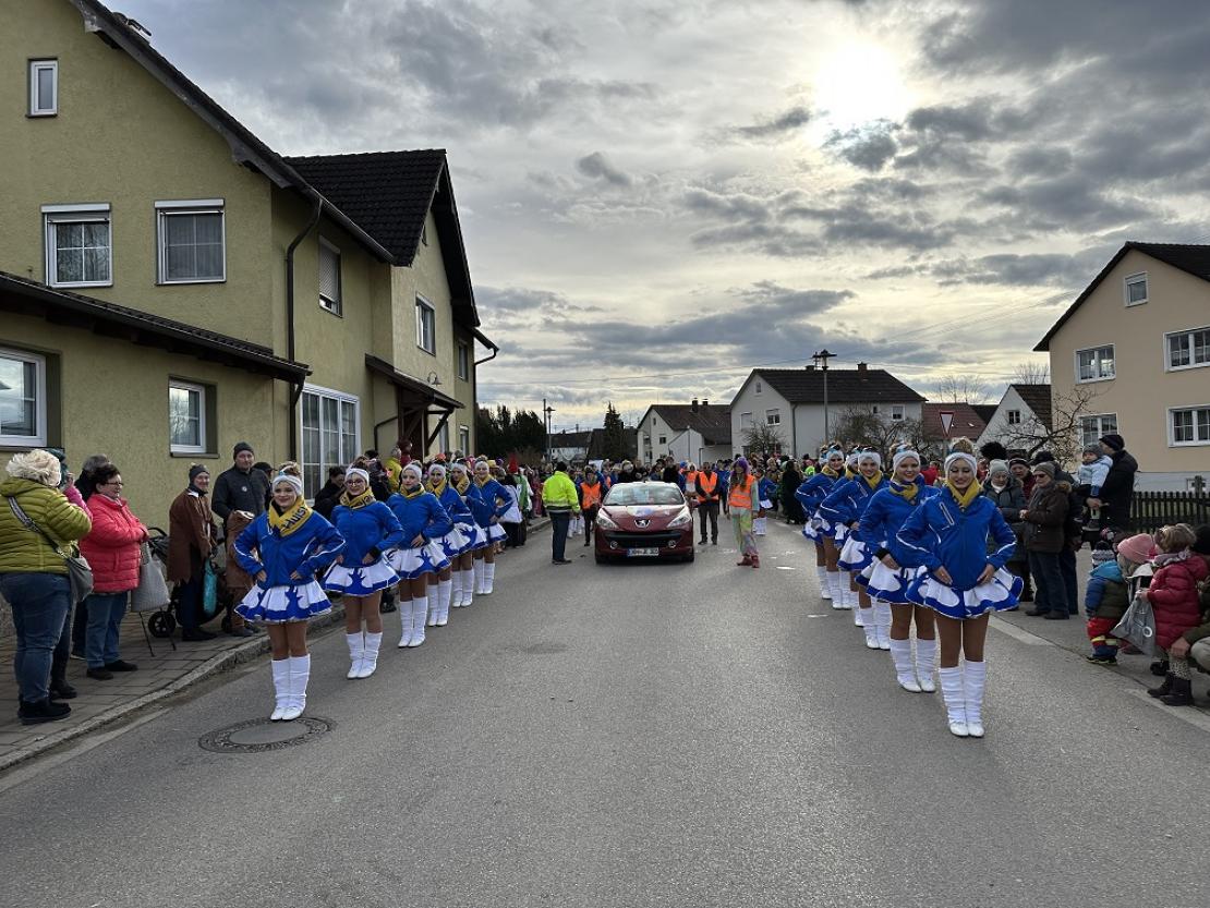 Das Bild zeigt den Genderkinger Faschingsumzug 2023.