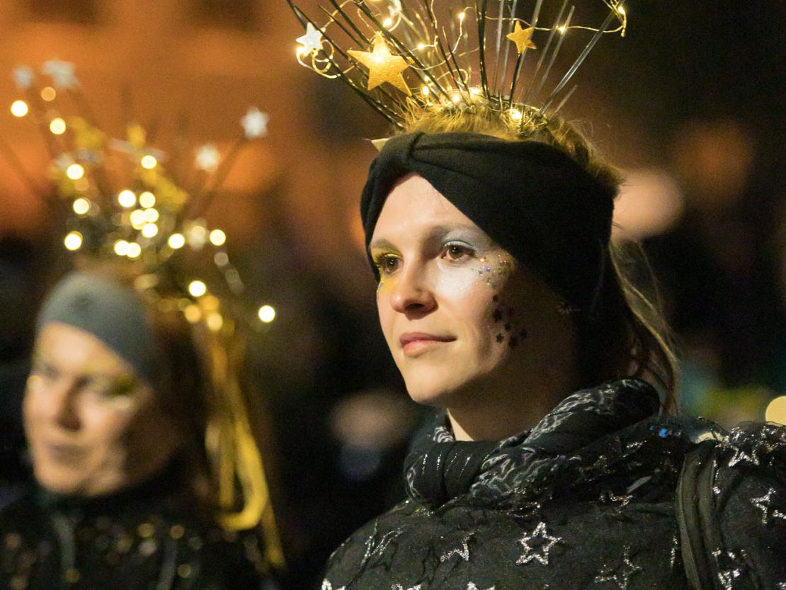 Das Bild zeigt den Bäumenheimer Nachtumzug 2023.