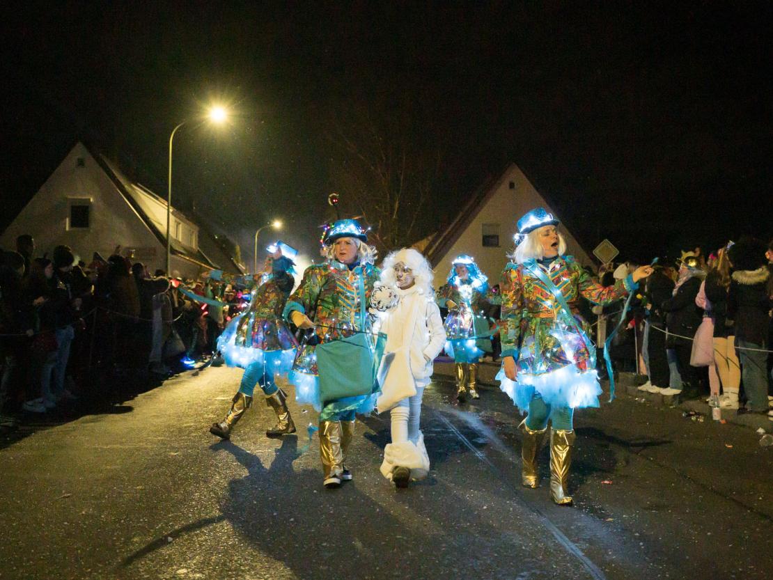Das Bild zeigt den Bäumenheimer Nachtumzug 2023.