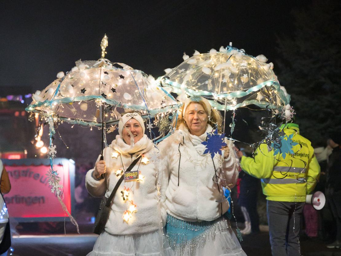 Das Bild zeigt den Bäumenheimer Nachtumzug 2023.