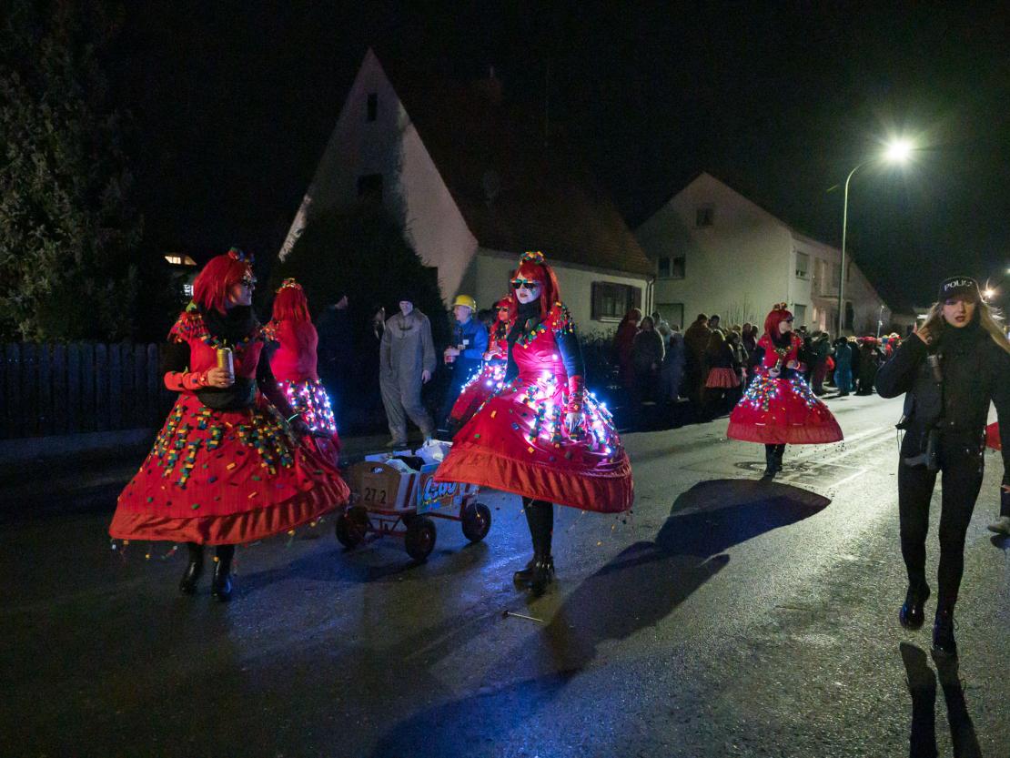 Das Bild zeigt den Bäumenheimer Nachtumzug 2023.