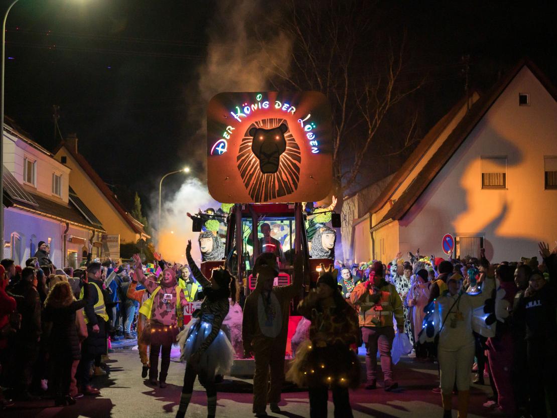 Das Bild zeigt den Bäumenheimer Nachtumzug 2023.