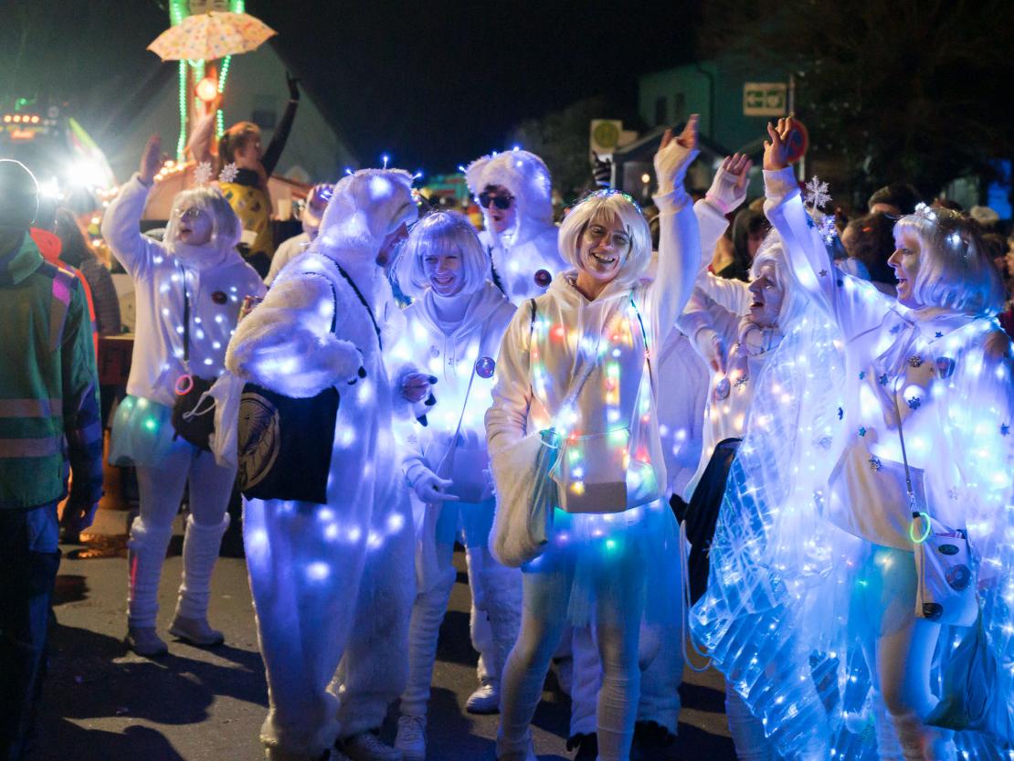 Das Bild zeigt den Bäumenheimer Nachtumzug 2023.