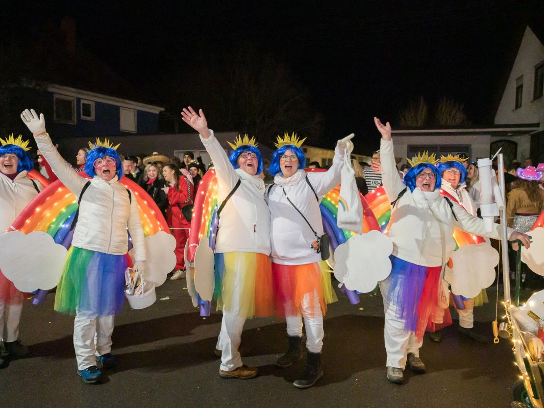 Das Bild zeigt den Bäumenheimer Nachtumzug 2023.