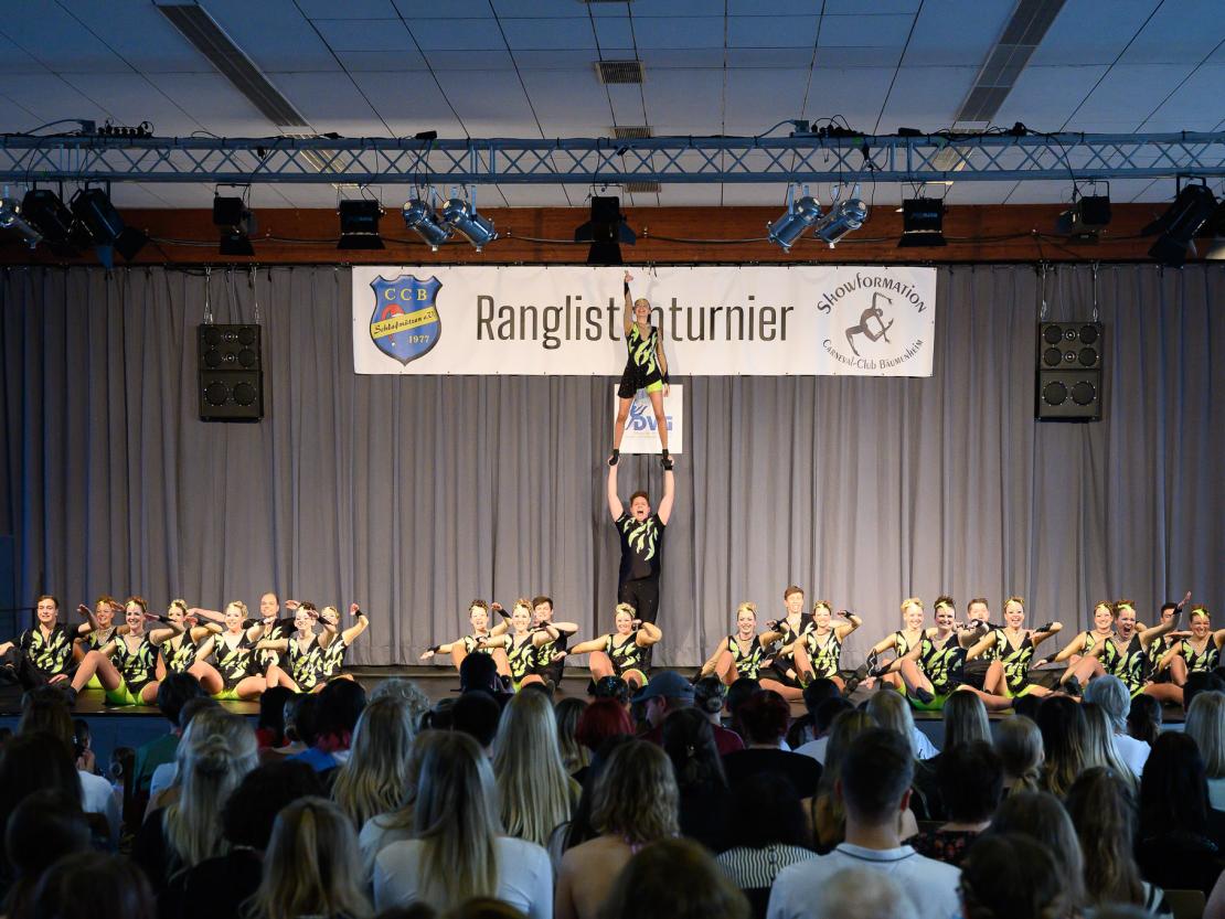 Die Tanzgruppen beim Ranglistenturnier für Showtanz in Asbach-Bäumenheim.
