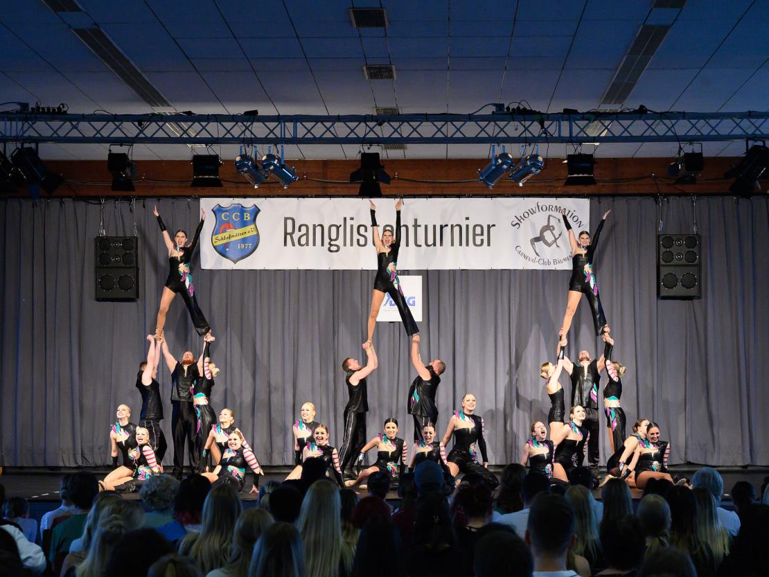 Die Tanzgruppen beim Ranglistenturnier für Showtanz in Asbach-Bäumenheim.