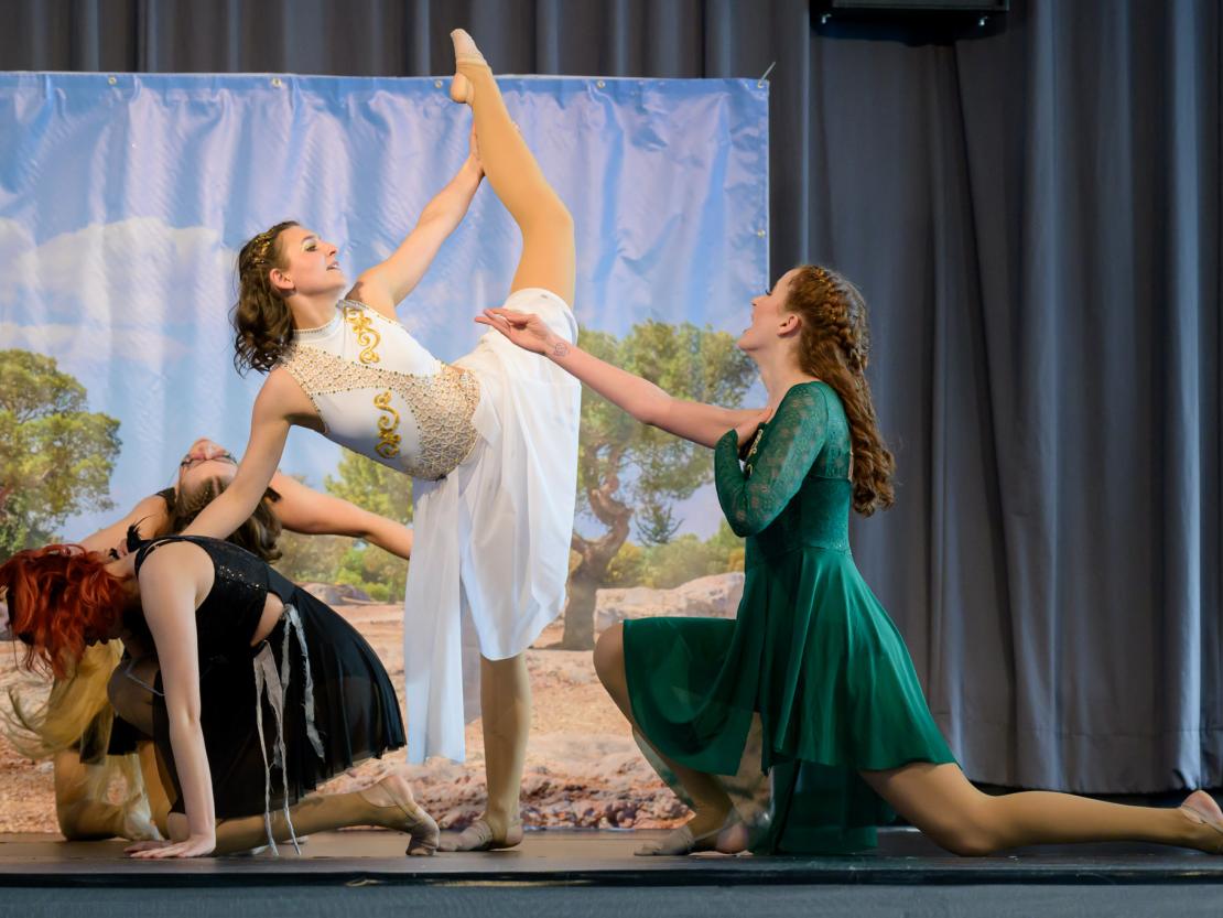 Die Tanzgruppen beim Ranglistenturnier für Showtanz in Asbach-Bäumenheim.