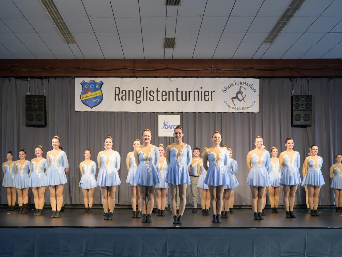 Die Tanzgruppen beim Ranglistenturnier für Showtanz in Asbach-Bäumenheim.