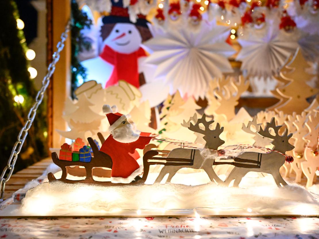 DAs Bild zeigt den Wemdinger Weihnachtsmarkt.