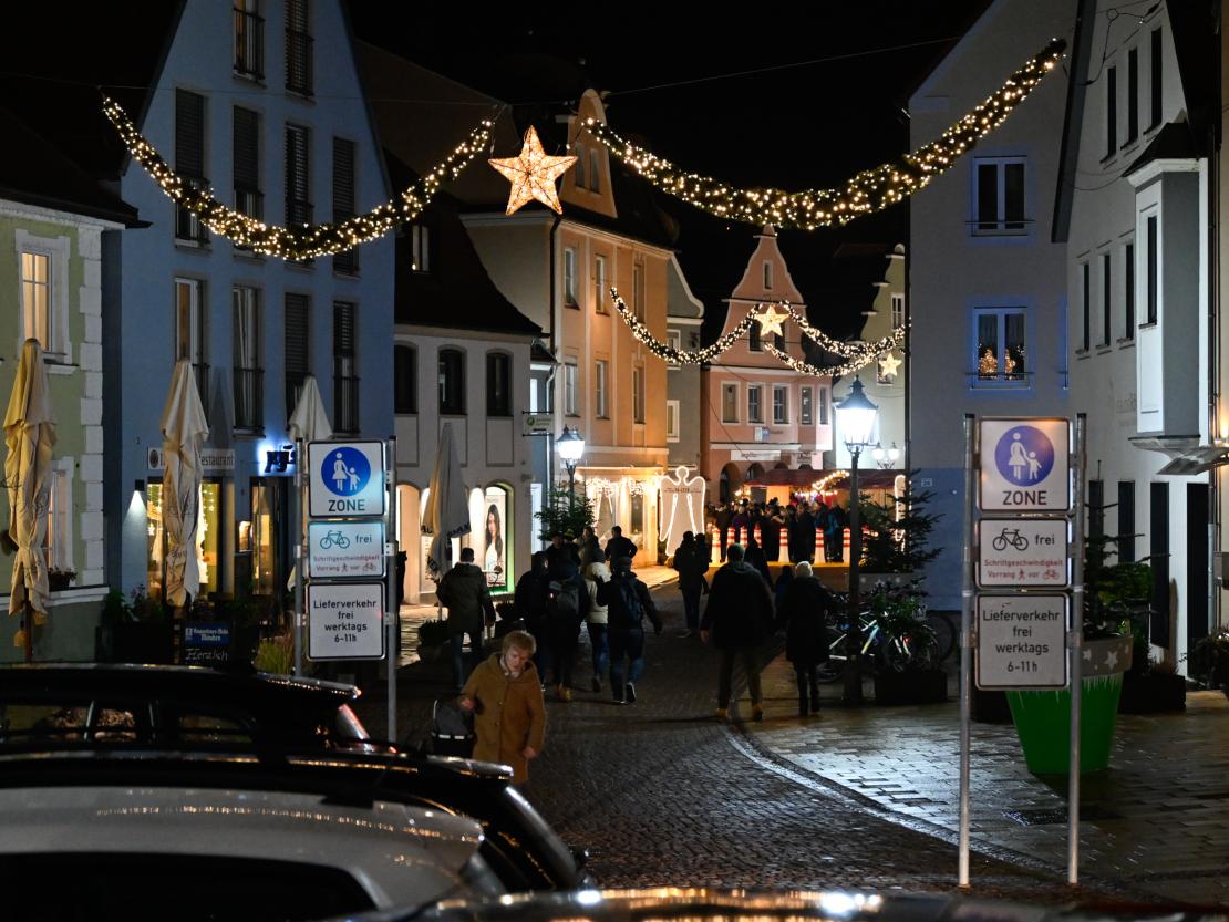 Romantischer Weihnachtsmarkt 2023 in Donauwörth.
