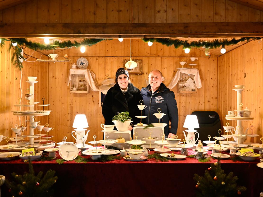 Romantischer Weihnachtsmarkt 2023 in Donauwörth.