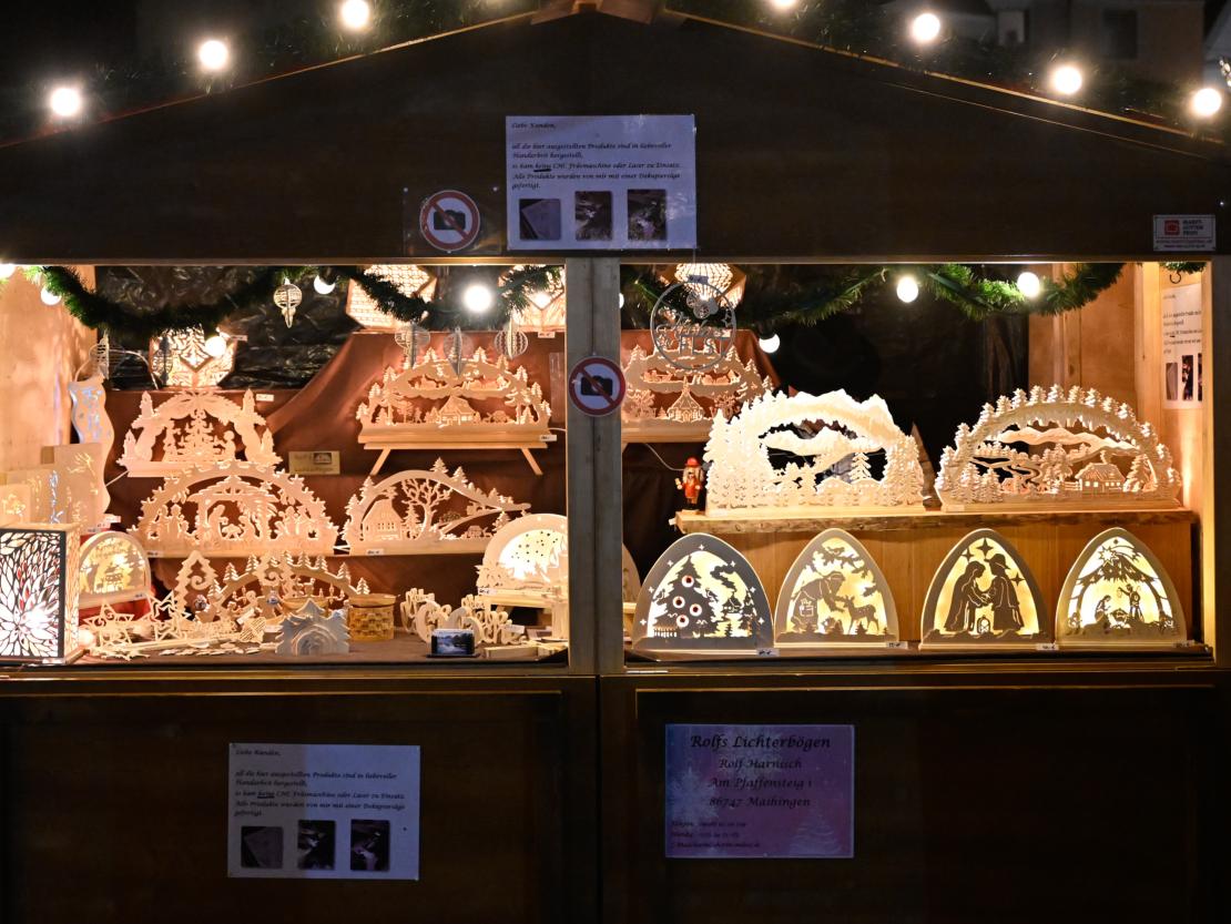 Romantischer Weihnachtsmarkt 2023 in Donauwörth.