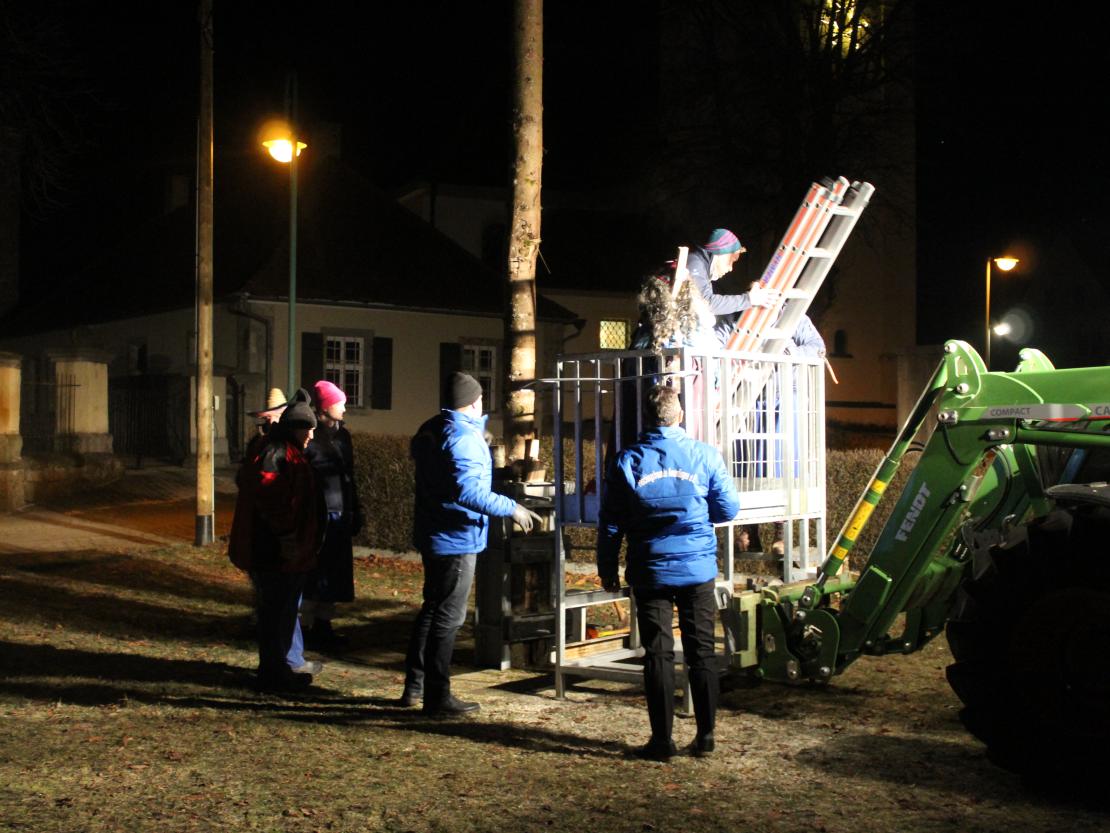 Narrenmesse, Narrenbaum stellen und Faschingsparty in Amerdingen 2024