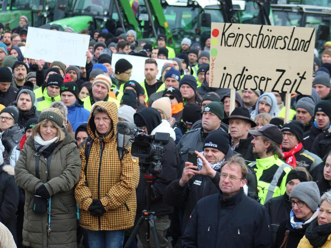 Bauernprotest Donauwörth am 08.01.2024