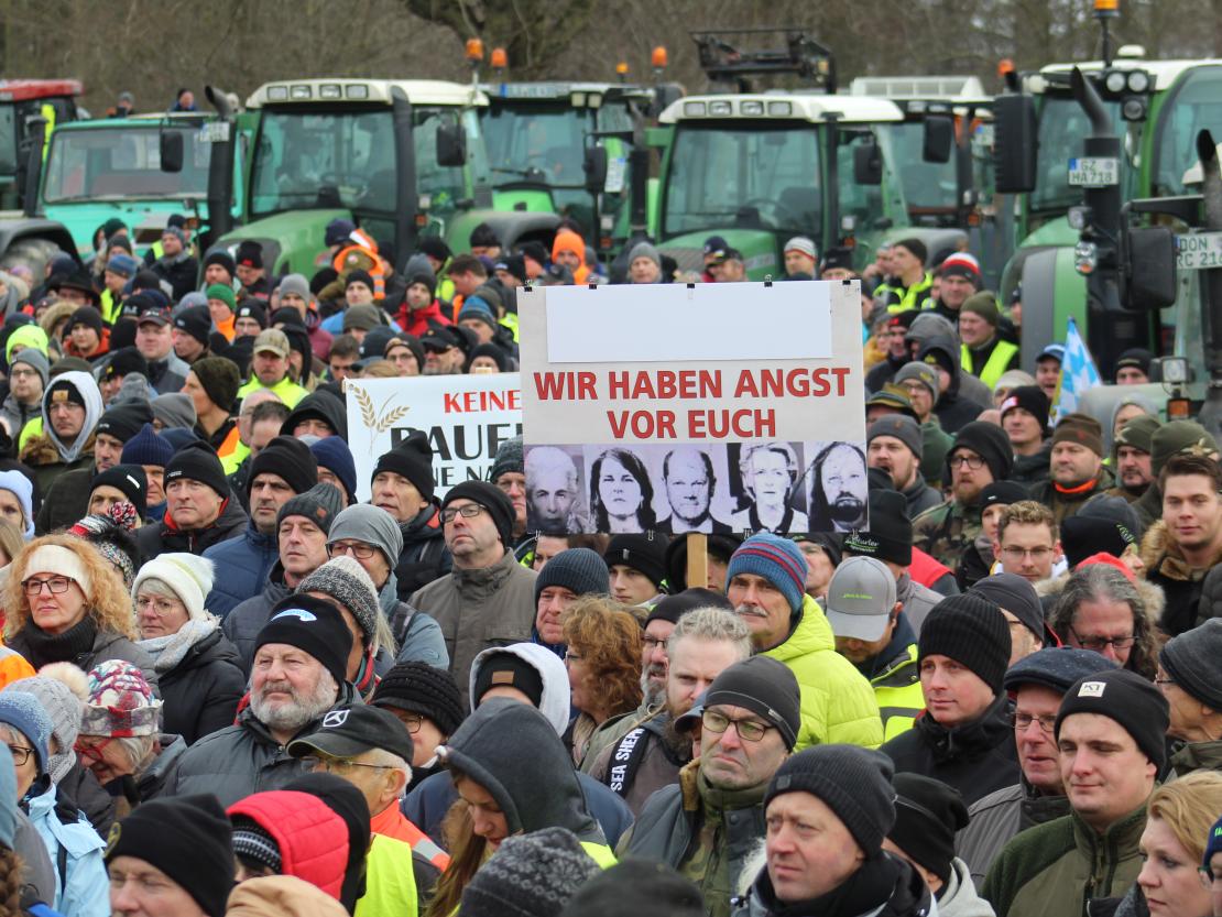 Bauernprotest Donauwörth am 08.01.2024